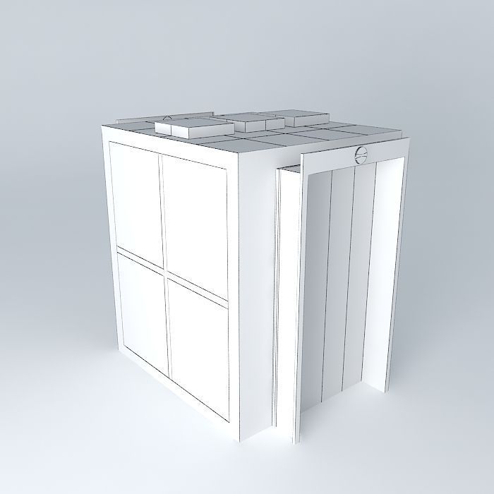 World Trade Center elevator Free 3D model_4