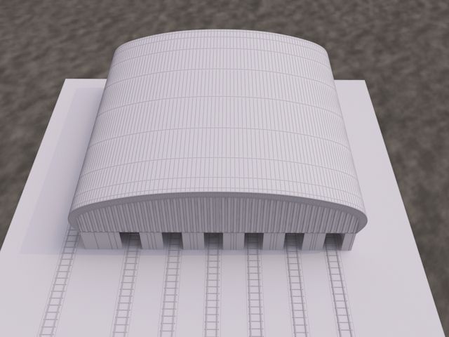 railway workshop 3D model_3
