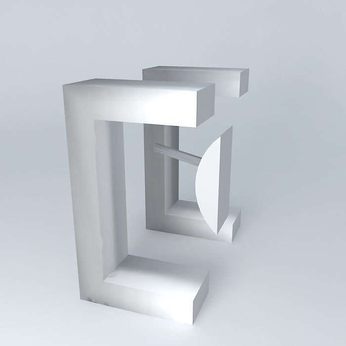 switch pair of squares Free 3D model_1