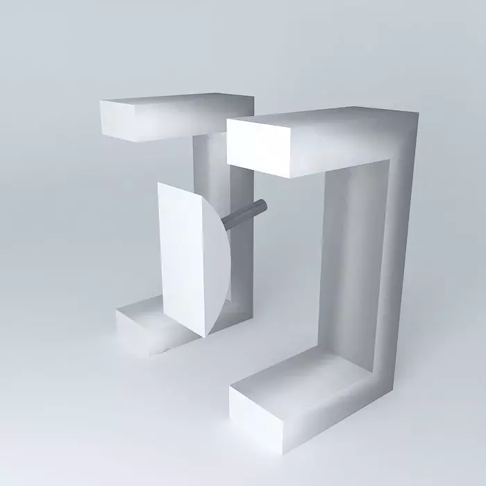 switch pair of squares Free 3D model_0