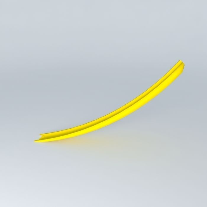 Tail emergency slide Free 3D model_1
