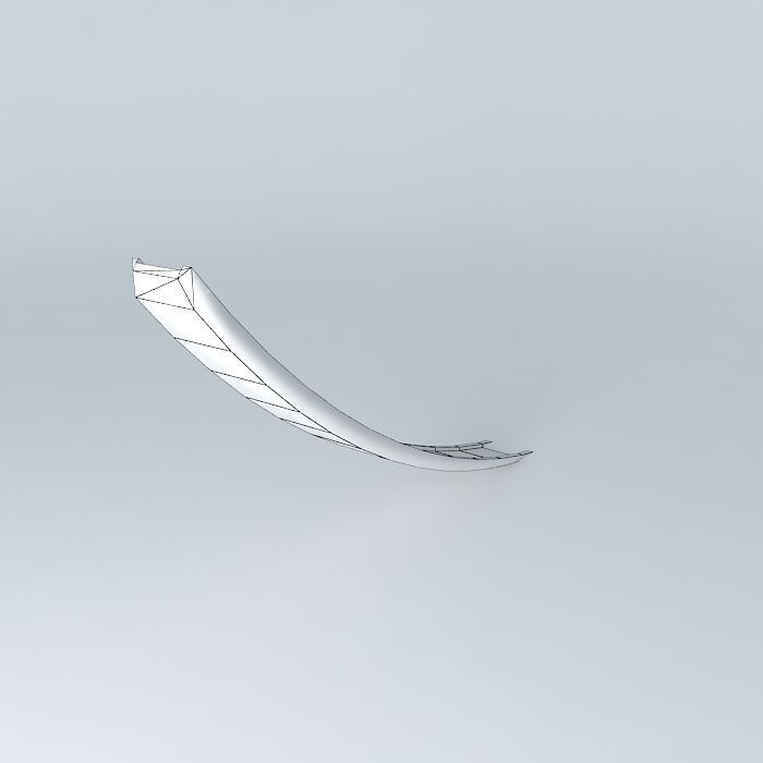 Tail emergency slide Free 3D model_3