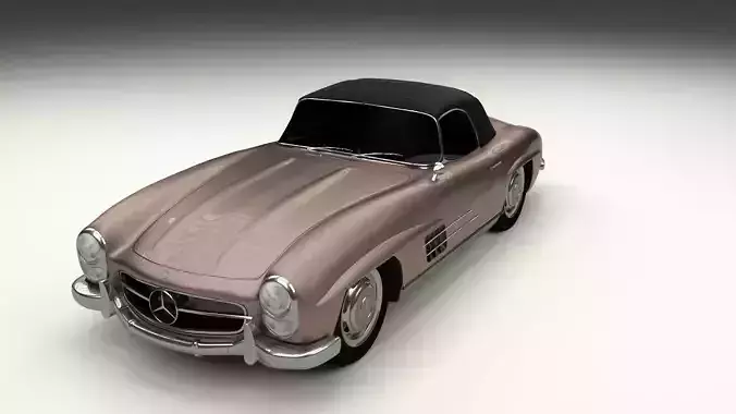 Mercedes 300SL Roadster Top Up 3D model