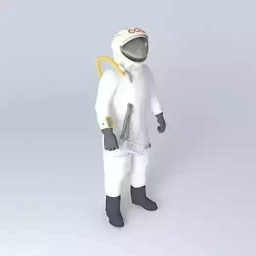 lips astronaut in suit Free 3D model