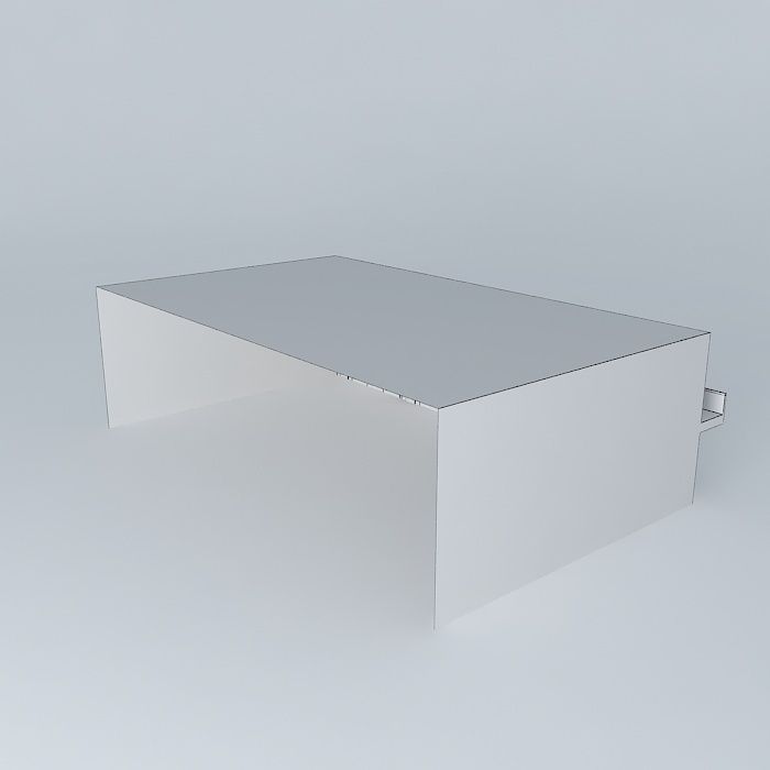 FGD table with drawer Free 3D model_3