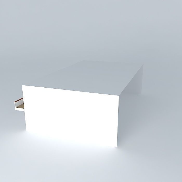 FGD table with drawer Free 3D model_1
