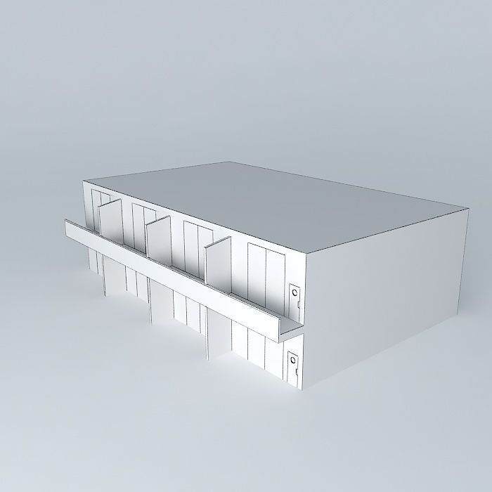 FGD table with drawer Free 3D model_4