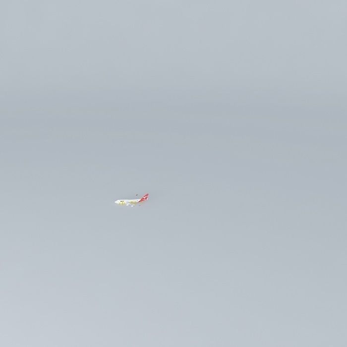 747 400 with emergency slides Free 3D model_2