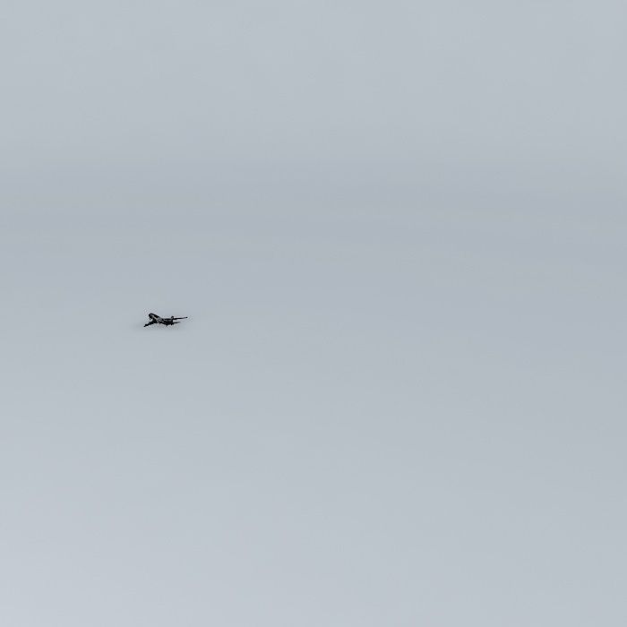 747 400 with emergency slides Free 3D model_4