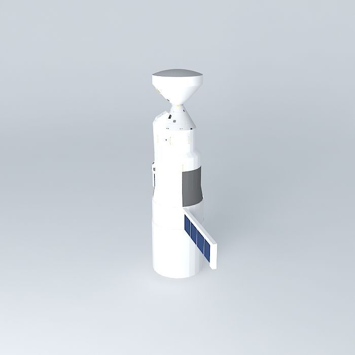 bn space station Free 3D model_2