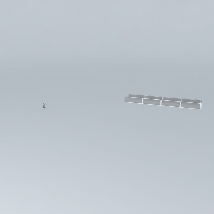 WTC Escalator railing Free 3D model_1