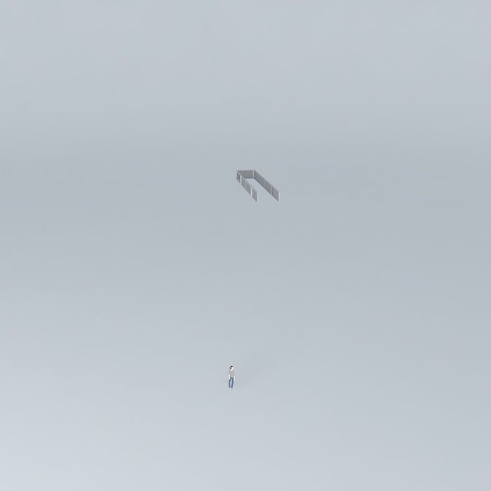 WTC Escalator railing Free 3D model_2