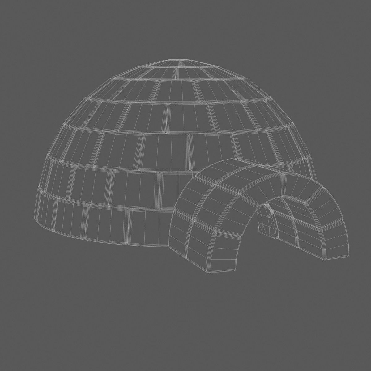 Igloo 3D model_8