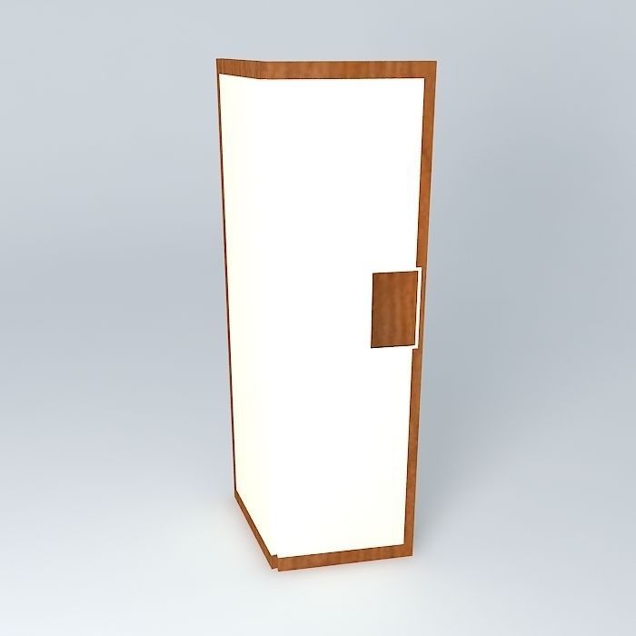 cab wooden door Free 3D model_2