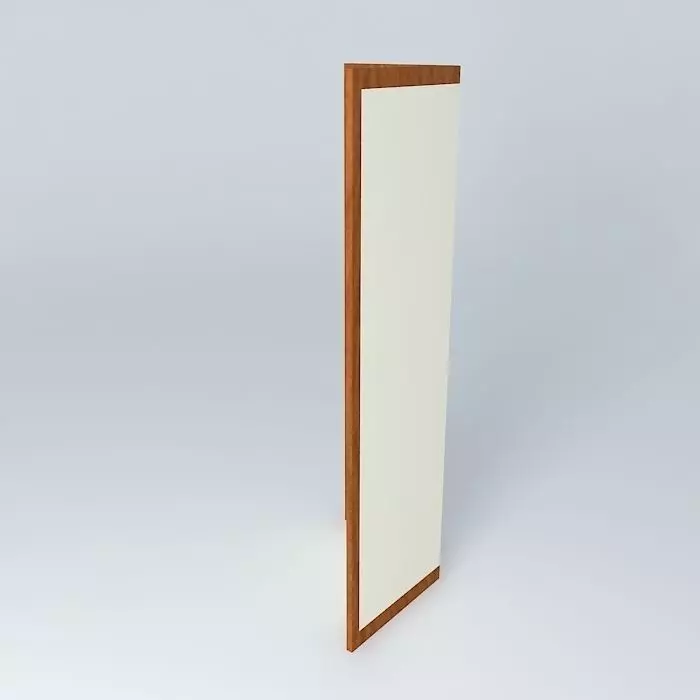 cab wooden door Free 3D model_0