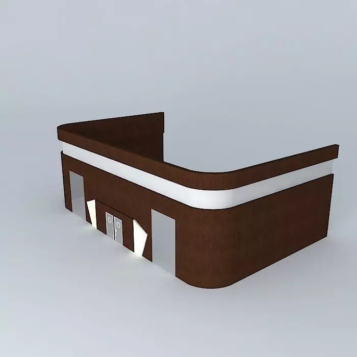 sdfg reception desk Free 3D model