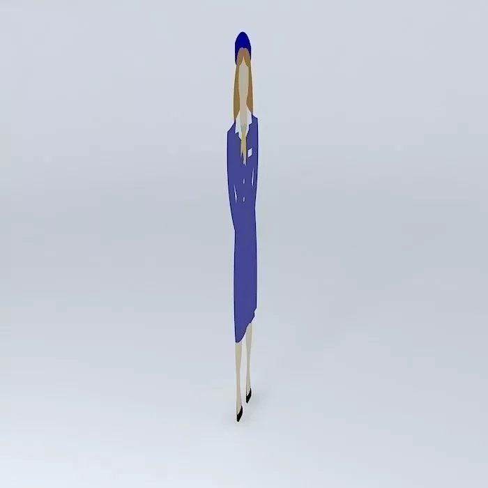 An Alliance Airlines stewardess Free 3D model