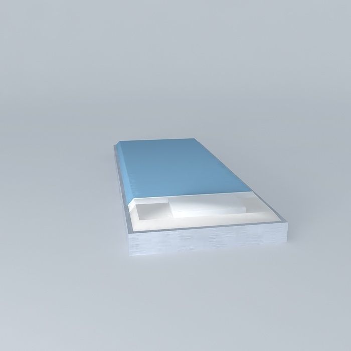 bed hospital Free 3D model_2