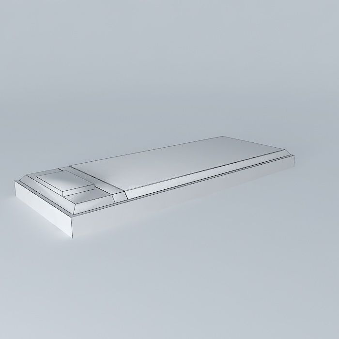 bed hospital Free 3D model_4
