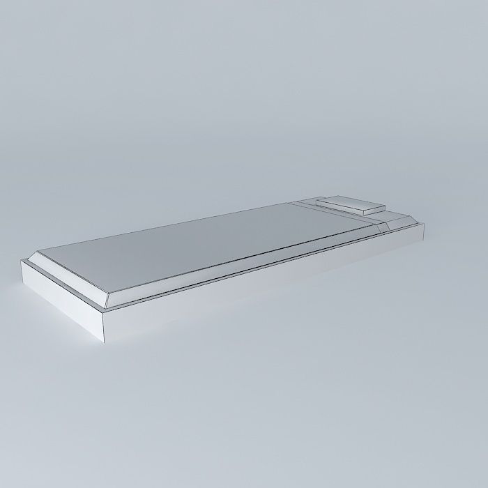 bed hospital Free 3D model_3