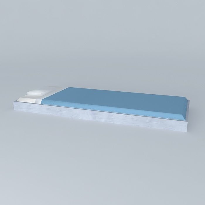 bed hospital Free 3D model_1
