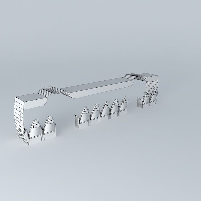 from group of people on bench Free 3D model_4