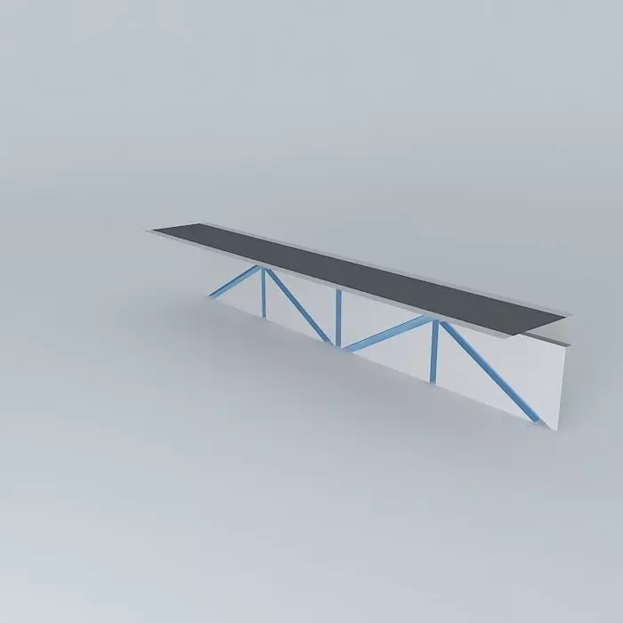 tyr bench with stripes Free 3D model_0