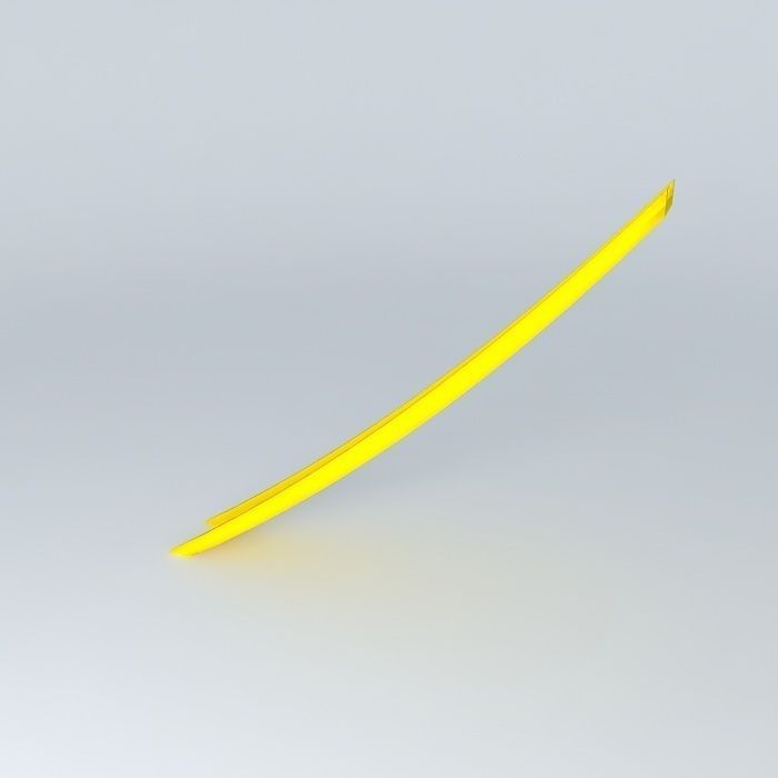 747 400 front engine emergency slide Free 3D model_1