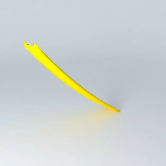 747 400 front engine emergency slide Free 3D model_0