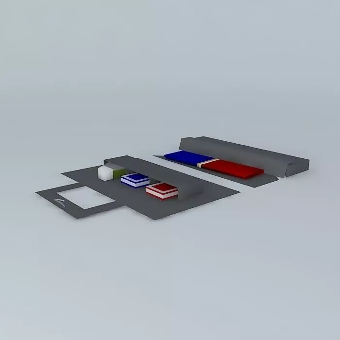 British Airways Amenity Kit Free 3D model