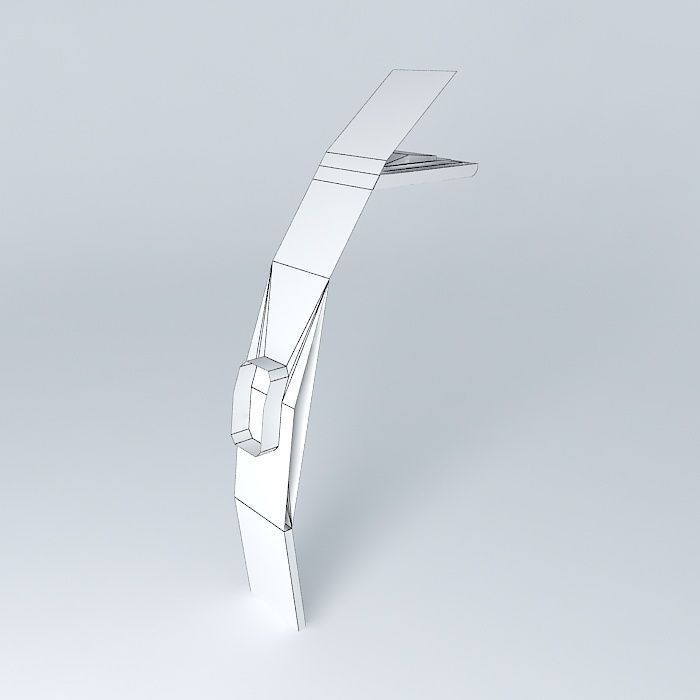 panel desk lamp Free 3D model_4