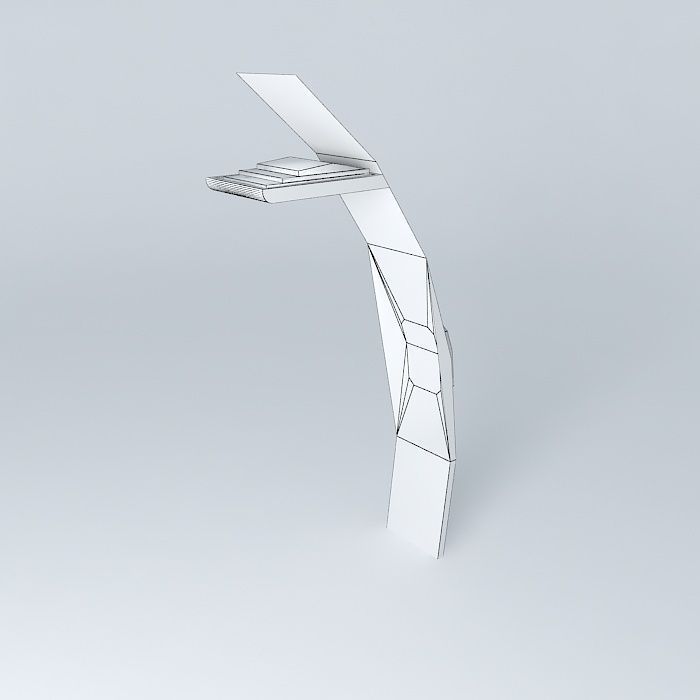 panel desk lamp Free 3D model_3