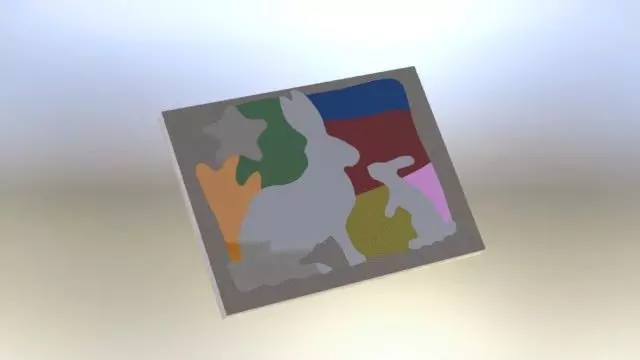 Bunnie rabbit puzzle Free 3D model