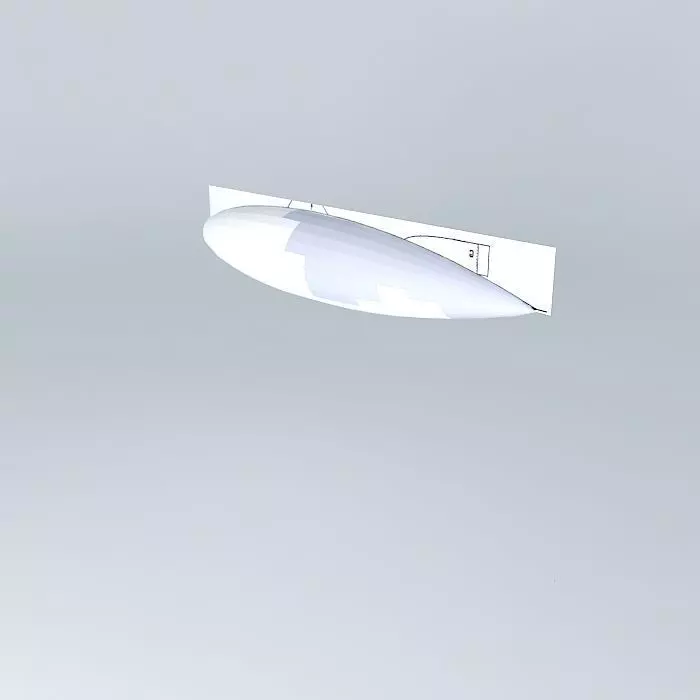 r 100 wall light with surface Free 3D model_0