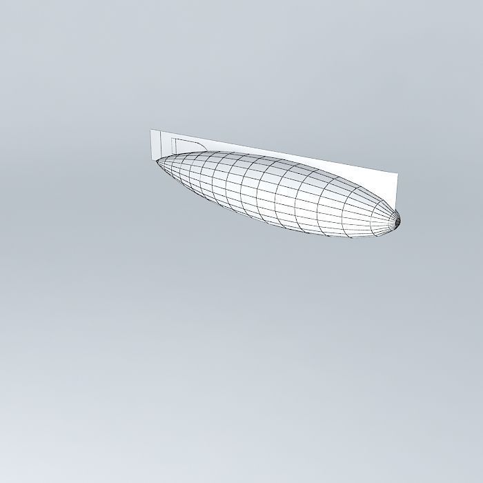 r 100 wall light with surface Free 3D model_4