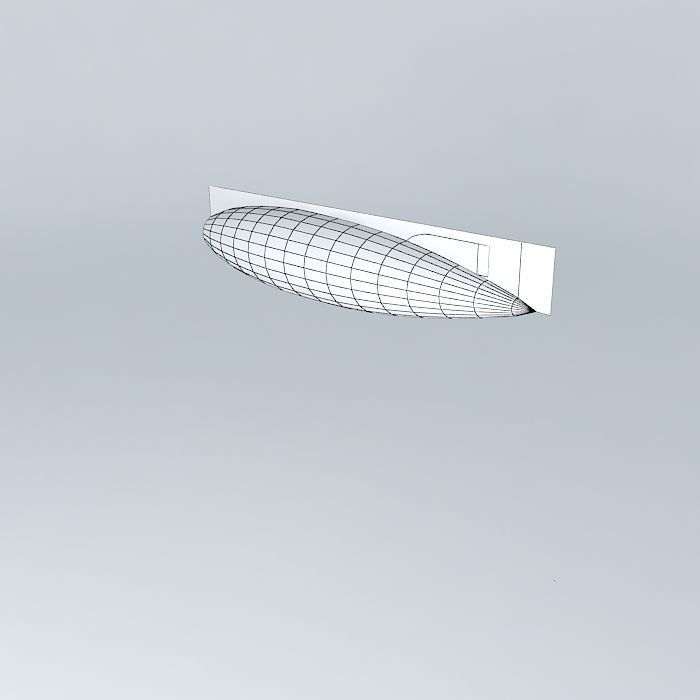 r 100 wall light with surface Free 3D model_3