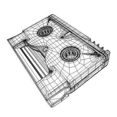 Mini DV Video Tape 3D model_5