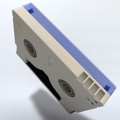 Mini DV Video Tape 3D model_3
