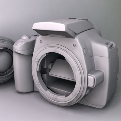 Canon EOS 350D Rebel XT 3D model_11