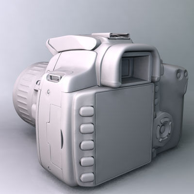 Canon EOS 350D Rebel XT 3D model_4