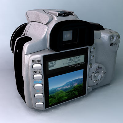 Canon EOS 350D Rebel XT 3D model_14