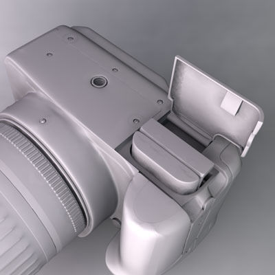 Canon EOS 350D Rebel XT 3D model_10