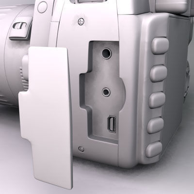 Canon EOS 350D Rebel XT 3D model_9