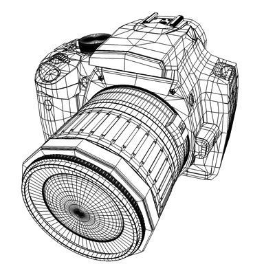 Canon 400D 3D model_13
