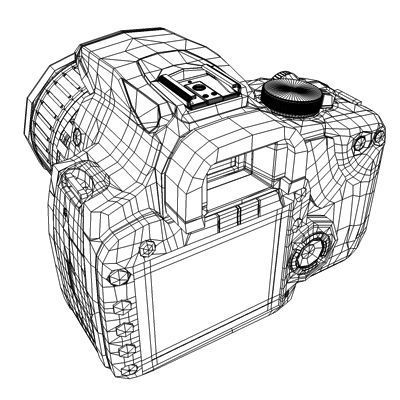 Canon 400D 3D model_12