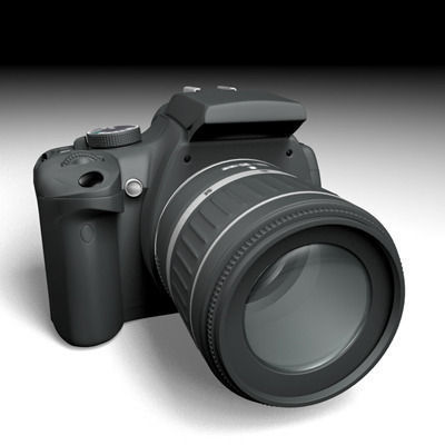 Canon 400D 3D model_10