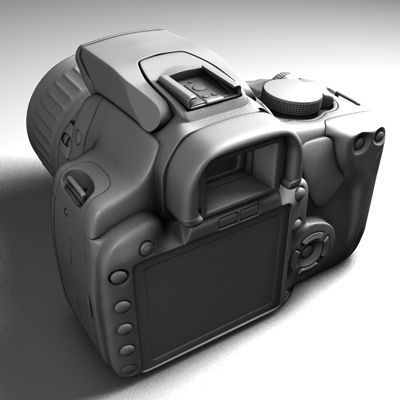 Canon 400D 3D model_9