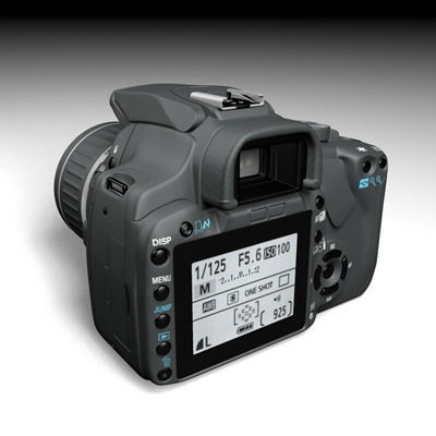 Canon 400D 3D model_2