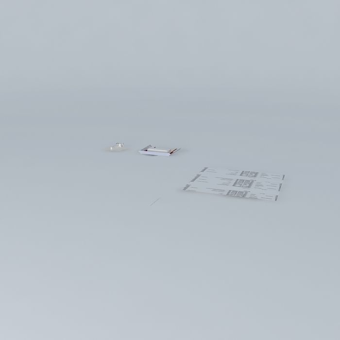 ff piece of metal on table Free 3D model_1