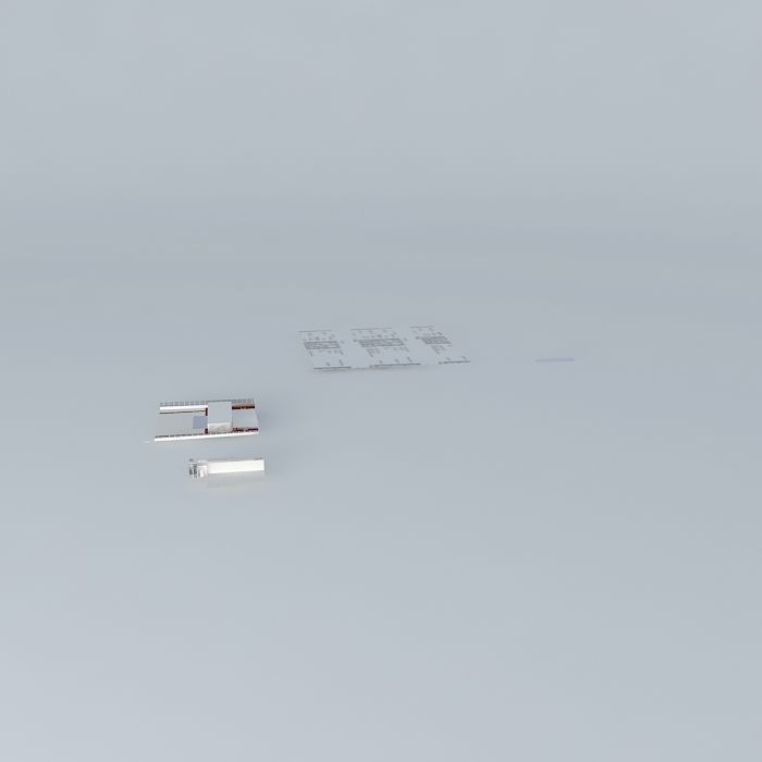 ff piece of metal on table Free 3D model_2